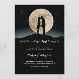 Invitación Boda de la noche estrellada de la luna