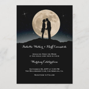 Invitación Boda de la noche estrellada de la luna