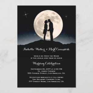 Invitación Boda de la noche estrellada de la luna