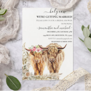 Invitación Boda de la novia Holy Cow Highland