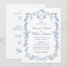 Boda de la Organización Francesa Azul victoriana t