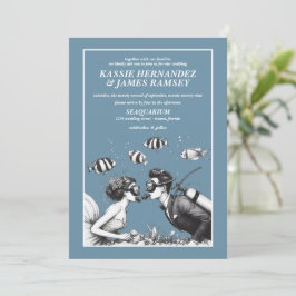 Invitación Boda de la pareja de Scuba