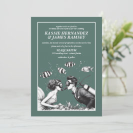 Invitación Boda de la pareja de Scuba