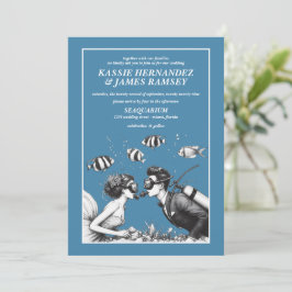 Invitación Boda de la pareja de Scuba
