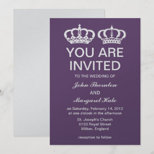 Invitación Boda de la pareja real de Ametist