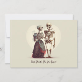 Invitación Boda de la pareja Skeleton