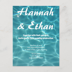 Invitación Boda de la Piscina - Tome el desplome
