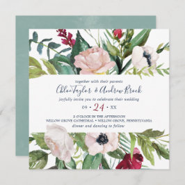 Invitación Boda de la Plaza de la Brisa Tropical