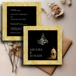 Invitación Boda de la Plaza Musulmana de la Realeza Islámica 