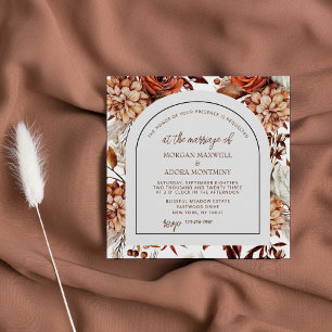 Invitación Boda de la Plaza Pampas de la acuarela neutral de