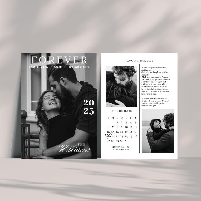 Invitación Boda de la revista Editorial Calendar excepto la f (Subido por el creador)
