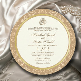 Invitación Boda de la Ronda Islámica de la Elegancia de Marfi