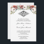 Invitación Boda de la Santa Familia de la Flora Católica<br><div class="desc">Personalice nuestras hermosas invitaciones caseras católicas tradicionales con un bello dibujo artístico de línea blanca y negra de la Sagrada Familia,  Jesús,  María y San José y diseño floral arriba. Se pueden modificar todo el texto y las fuentes.</div>