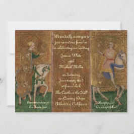 Invitación Boda de la señora y del caballero del renacimiento
