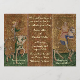 Invitación Boda de la señora y del caballero del renacimiento