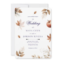 Boda de la temporada de cosecha de otoño