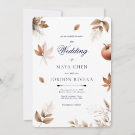 Invitación Boda de la temporada de cosecha de otoño