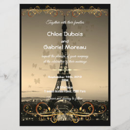 Invitación boda de la Torre Eiffel