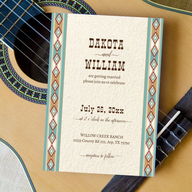 Invitación Boda de la vaquera del rancho del suroeste (Subido por el creador)