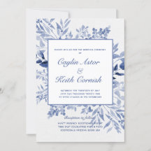Boda de la vegetación azul toscana