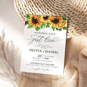 Invitación Boda de la vegetación del girasol