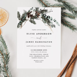 Invitación Boda de la vegetación del invierno
