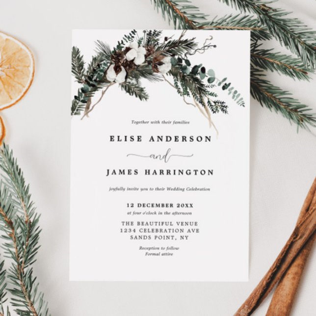 Invitación Boda de la vegetación del invierno (Subido por el creador)