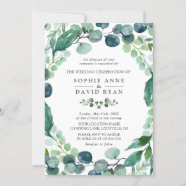 Invitación Boda de la vegetación Eucalyptus