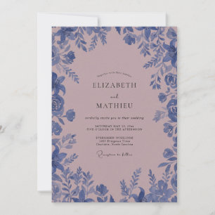Invitación Boda de la Vid de la Flor de la Escoba Malva