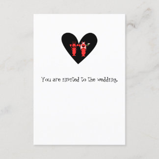 Invitación Boda de langosta divertida