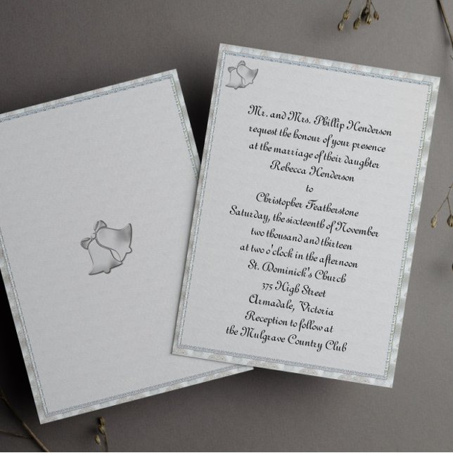 Invitación Boda de las campanas plateadas (Subido por el creador)