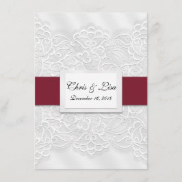 Invitación Boda de las Escrituras Bíblicas Rojas Profundas de