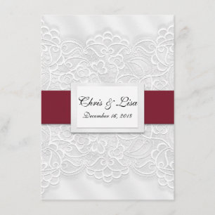 Invitación Boda de las Escrituras Bíblicas Rojas Profundas de