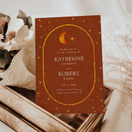 Invitación Boda de las Estrellas Celestes de la Luna Celestia