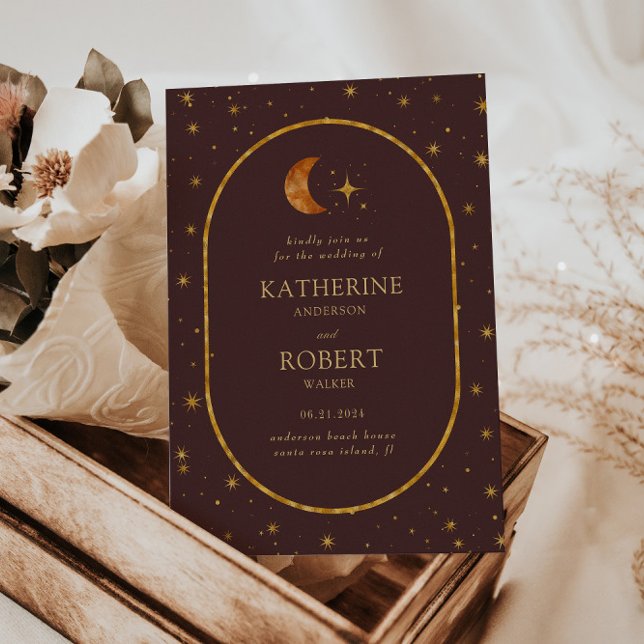 Invitación Boda de las Estrellas Celestes de la Luna Celestia (Subido por el creador)