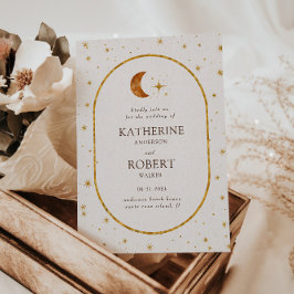 Invitación Boda de las Estrellas Celestes de la Luna Celestia