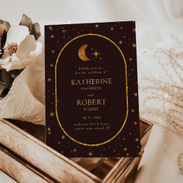 Invitación Boda de las Estrellas Celestes de la Luna Celestia