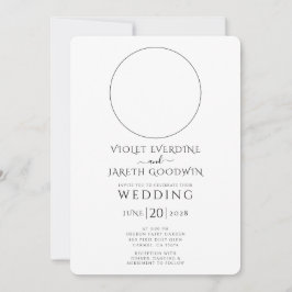 Invitación Boda de las estrellas celestes de la luna solar