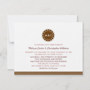 Invitación Boda de las flores abstractas