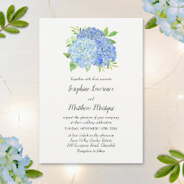 Invitación Boda de las flores de hidrangea modernas
