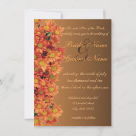 Invitación Boda de las flores de otoño