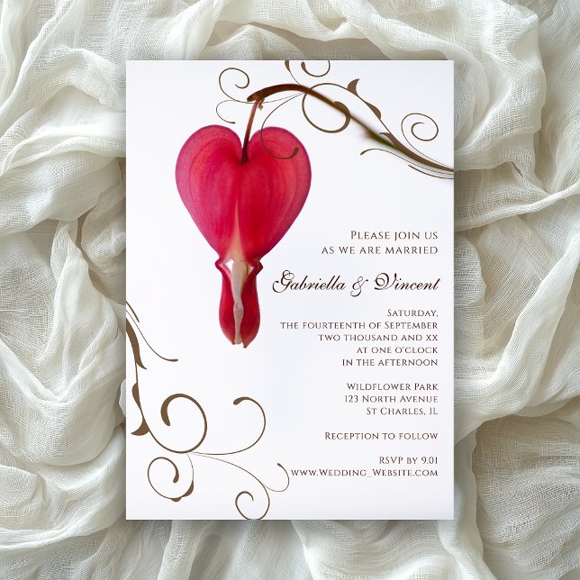 Invitación Boda de las flores de sangre roja (Subido por el creador)