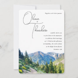 Invitación Boda de las montañas alpinas