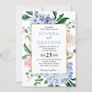 Invitación Boda de las rosas rosa rosa rosa rosa pastel de ho