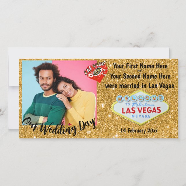 Invitación Boda de Las Vegas (Anverso)