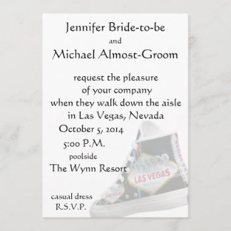 Invitación Boda de Las Vegas: camina por el pasillo