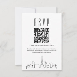 Invitación Boda de Las Vegas código QR RSVP