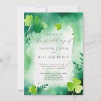 Boda de lavado de trébol acuático verde