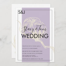 Boda de lavanda de la planta de algodón botánico