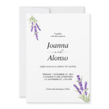 Boda de lavanda minimalista Floral